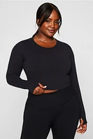 Sleek Seamless Long-Sleeve Top