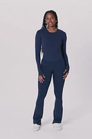 Sleek Seamless Long-Sleeve Top
