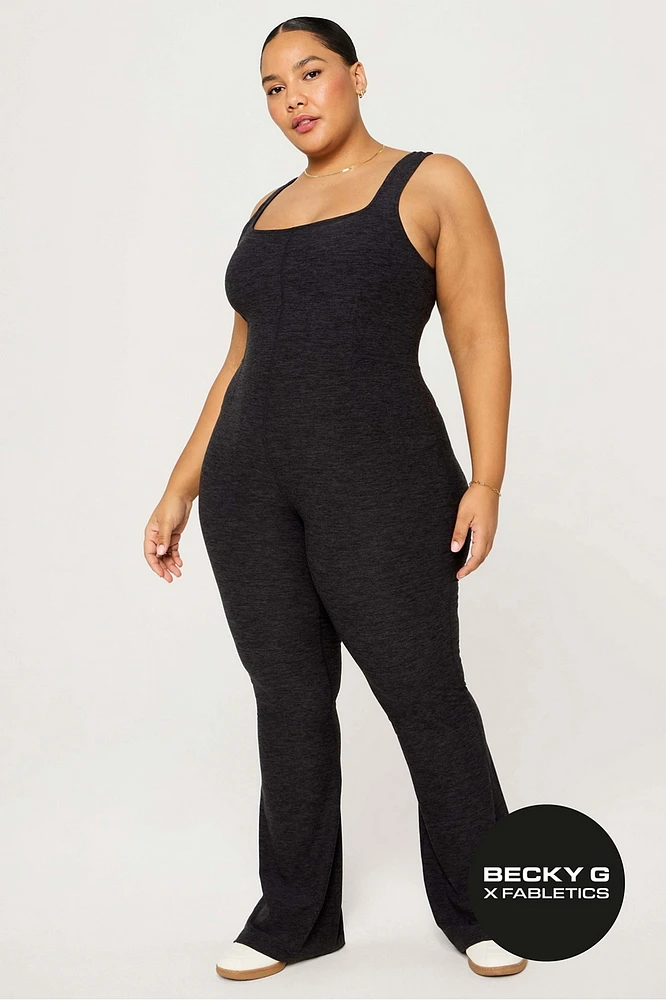 HeatherFlex Kick Flare Jumpsuit