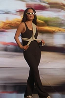 HeatherFlex Kick Flare Jumpsuit