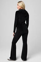 Plush Rib Hooded Jumpsuit