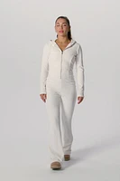 Plush Rib Hooded Jumpsuit