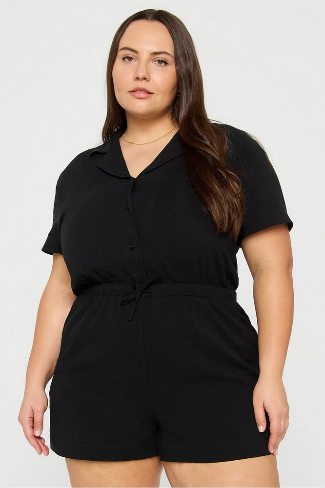 Cotton Voile Short Onesie