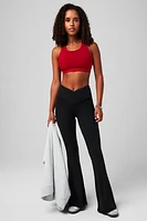 PureLuxe High-Waisted Crossover Flare