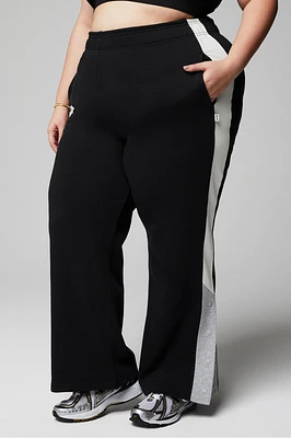 Year Round Terry Wide Leg Snap Pant