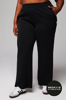 Year Round Terry Wide Leg Sweatpant