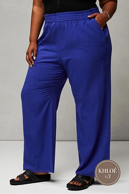 Cotton Voile Wide Leg Pant