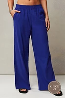 Cotton Voile Wide Leg Pant