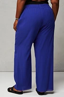 Cotton Voile Wide Leg Pant