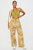 Woven Crinkle Pant