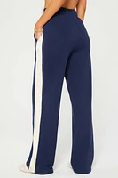 Year Round Terry Stripe Wide Leg Pant