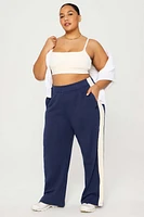 Year Round Terry Stripe Wide Leg Pant