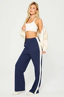 Year Round Terry Stripe Wide Leg Pant
