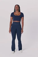 Sleek Seamless High-Waisted Flare Pant