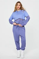 Cozy Fleece Mesh-Paneled Jogger