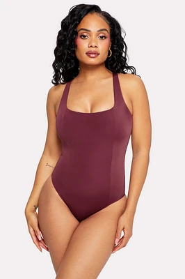 Shaping Swim Waist Cinching One Piece