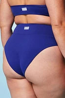 High-Waisted Cross Over Swim Bottom