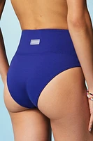 High-Waisted Cross Over Swim Bottom