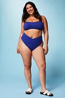 High-Waisted Cross Over Swim Bottom