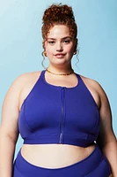 High Tide Zip-Front Swim Top