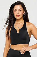 Zip-Front Swim Top