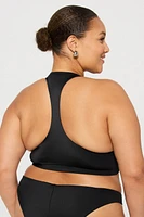 Zip-Front Swim Top