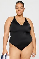 Cross Back One-Piece Swimsuit
