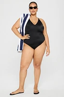 Cross Back One-Piece Swimsuit