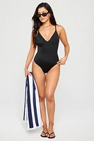 Cross Back One-Piece Swimsuit