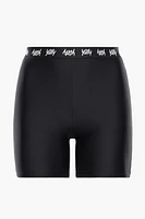 Major Label High Waist Logo Short