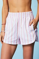 Cotton Voile High-Waisted Short