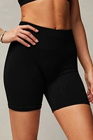 Seamless Rib High-Waisted 6" Short