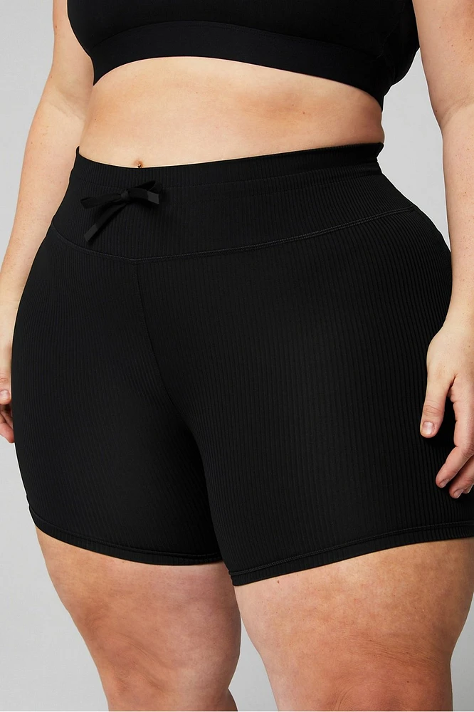 Oasis Rib High-Waisted 6" Short