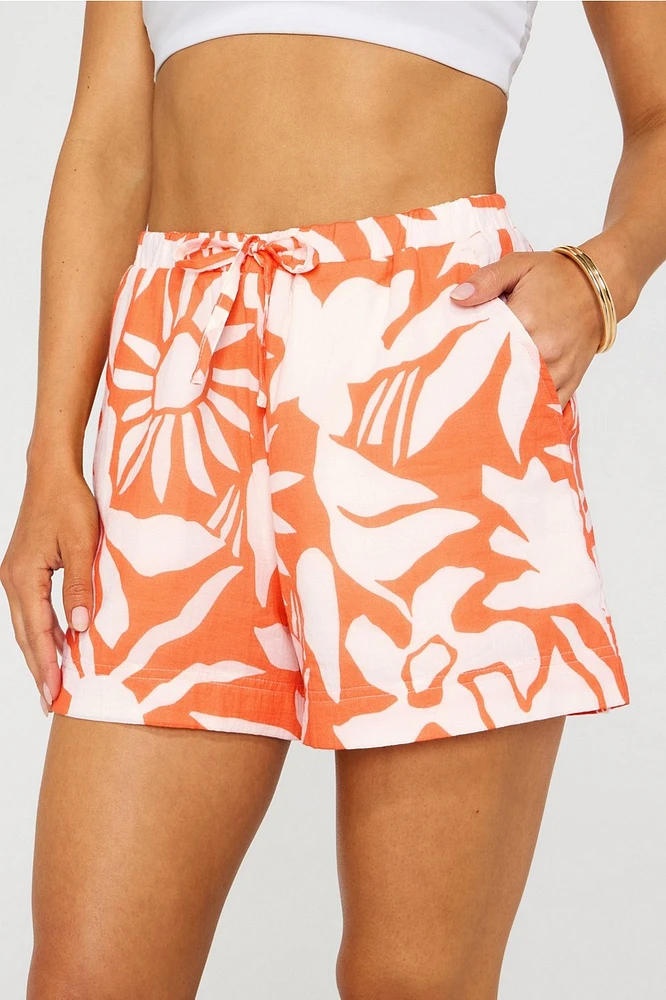 Cotton Voile Drawstring Short