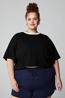 Cotton Slub Cropped Tee