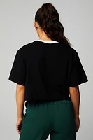 Cotton Slub Cropped Tee