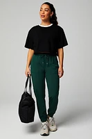 Cotton Slub Cropped Tee