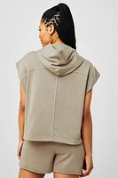 Year Round Terry Sleeveless Hooded Sweatshirt