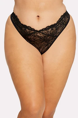 Smoothing Lace Thong