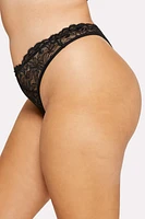 Smoothing Lace Thong