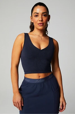 Cloud Seamless V-Neck Crop Tank