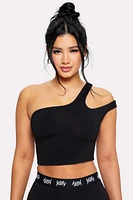 Major Label One Shoulder Midi Top