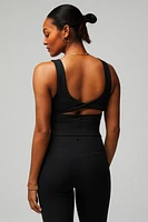 Oasis Rib Twist Built-In Bra Tank