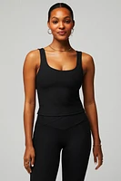 Oasis Rib Twist Built-In Bra Tank