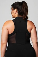 Half-Zip Heatwave Crop Tank