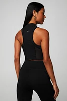 Half-Zip Heatwave Crop Tank