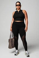 Half-Zip Heatwave Crop Tank