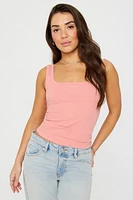 Daily Rib Square Neck Tank