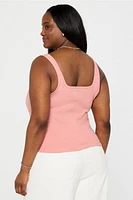 Daily Rib Square Neck Tank