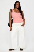 Daily Rib Square Neck Tank